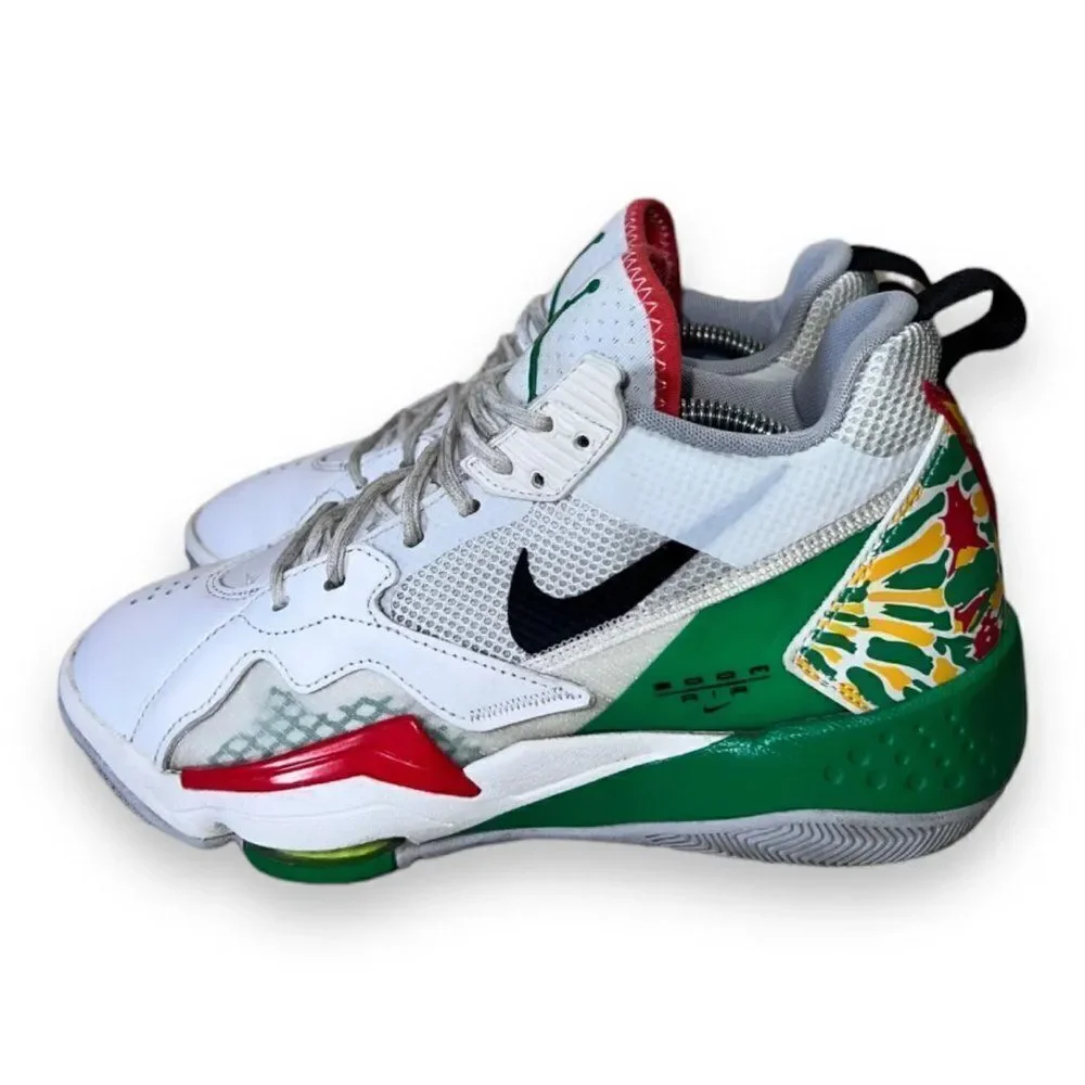 Jordan Zoom '92 'White Lucky Green Dark Sulfur' CK9183-103‎ Men's 8
